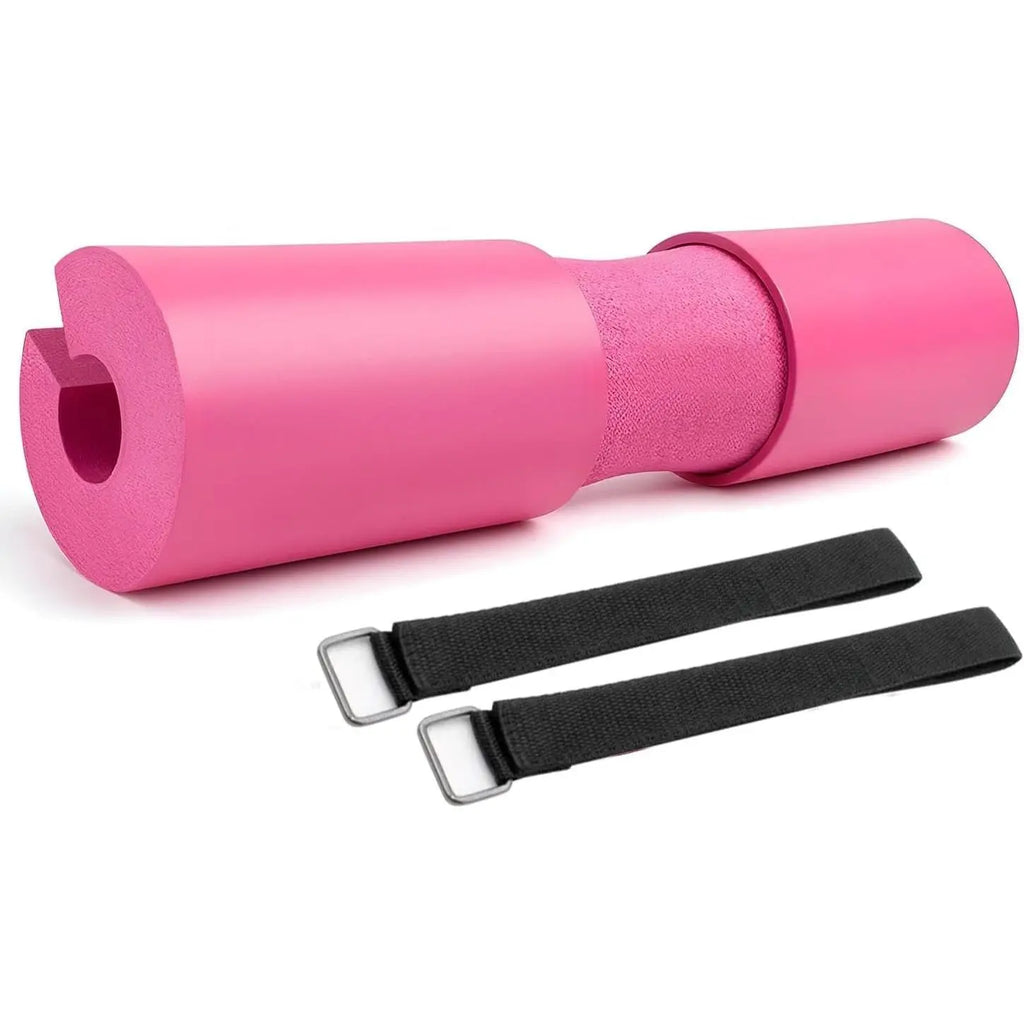 Barbell Pad for Squats & Thrusts 1.2 Extra-Thick High-Density Non-Slip & Support Cushion Fits Olympic & Standard Bars Quick On/Off Design + 2 Securing Straps